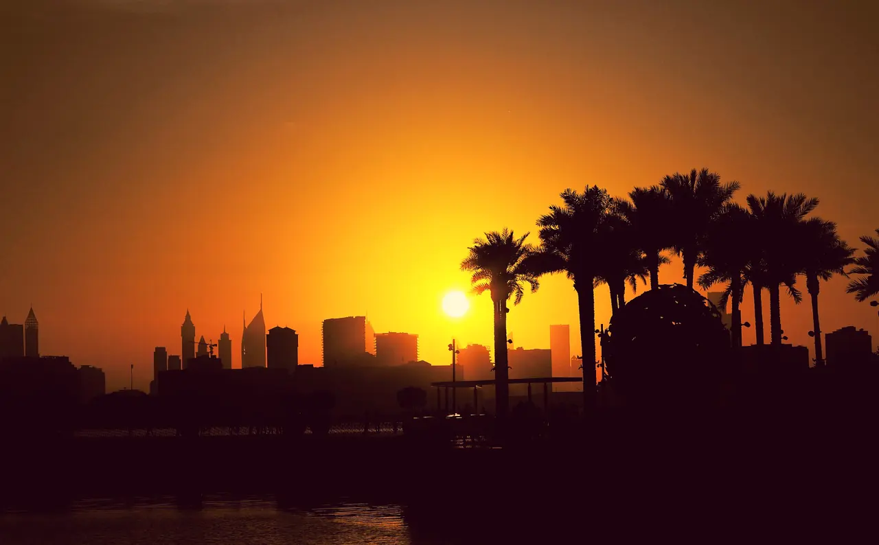 Sunset at Dubai Creek Harbour