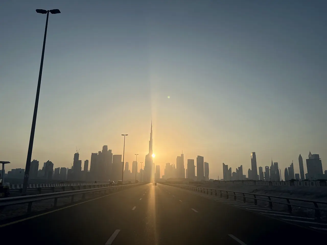 Sunrise over the skyline